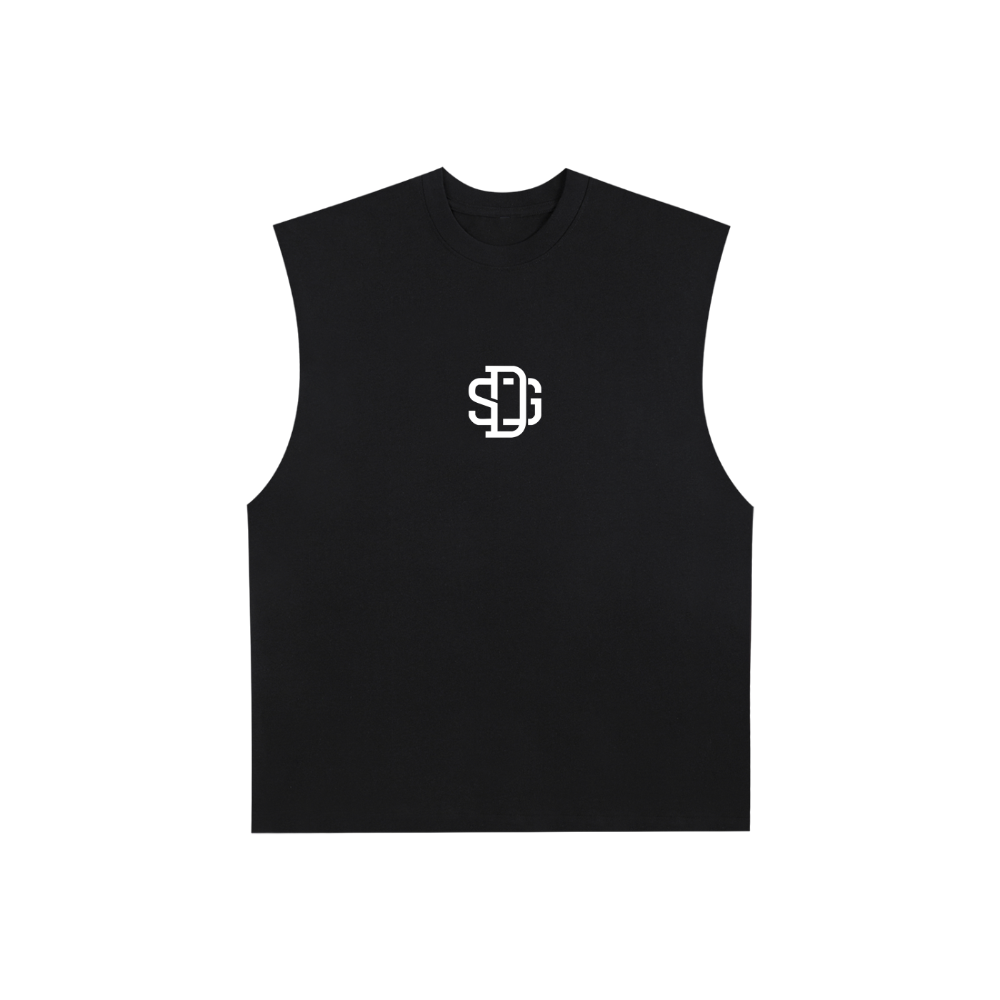 Raw Edge Cotton Tank Top