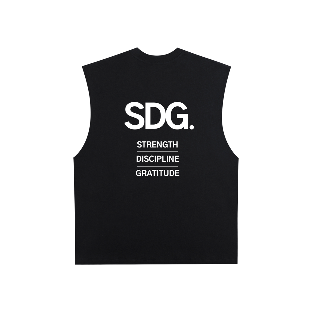 Raw Edge Cotton Tank Top