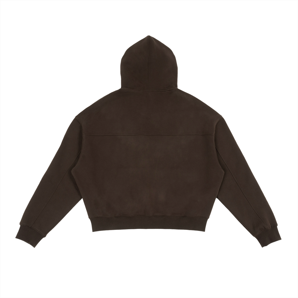 Brownie Crop Zip-Up Hoodie