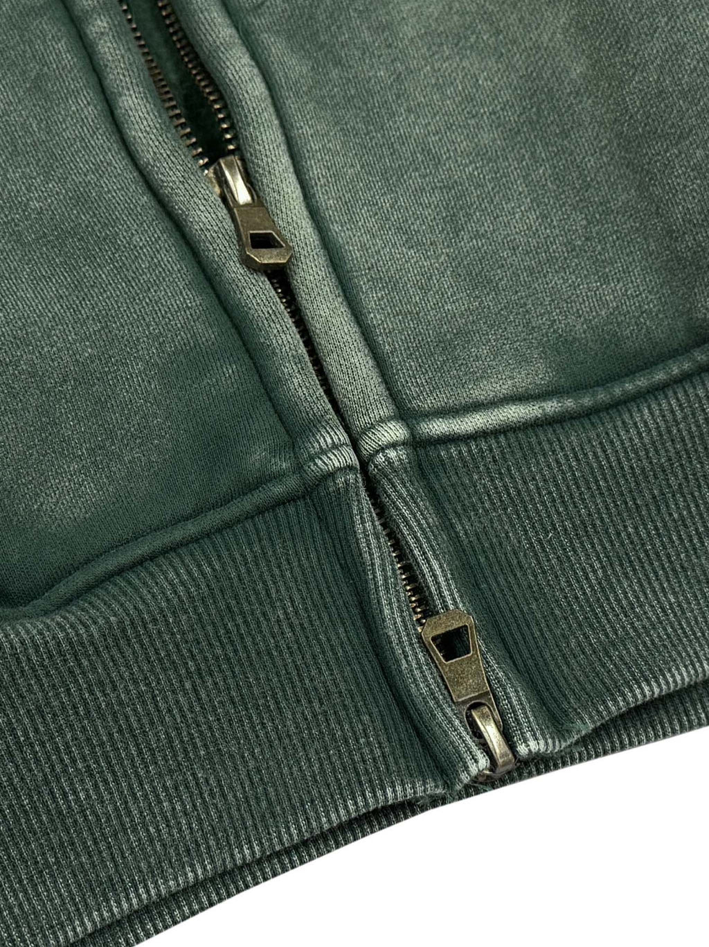 Acid Wash Zip-Up Hoodie