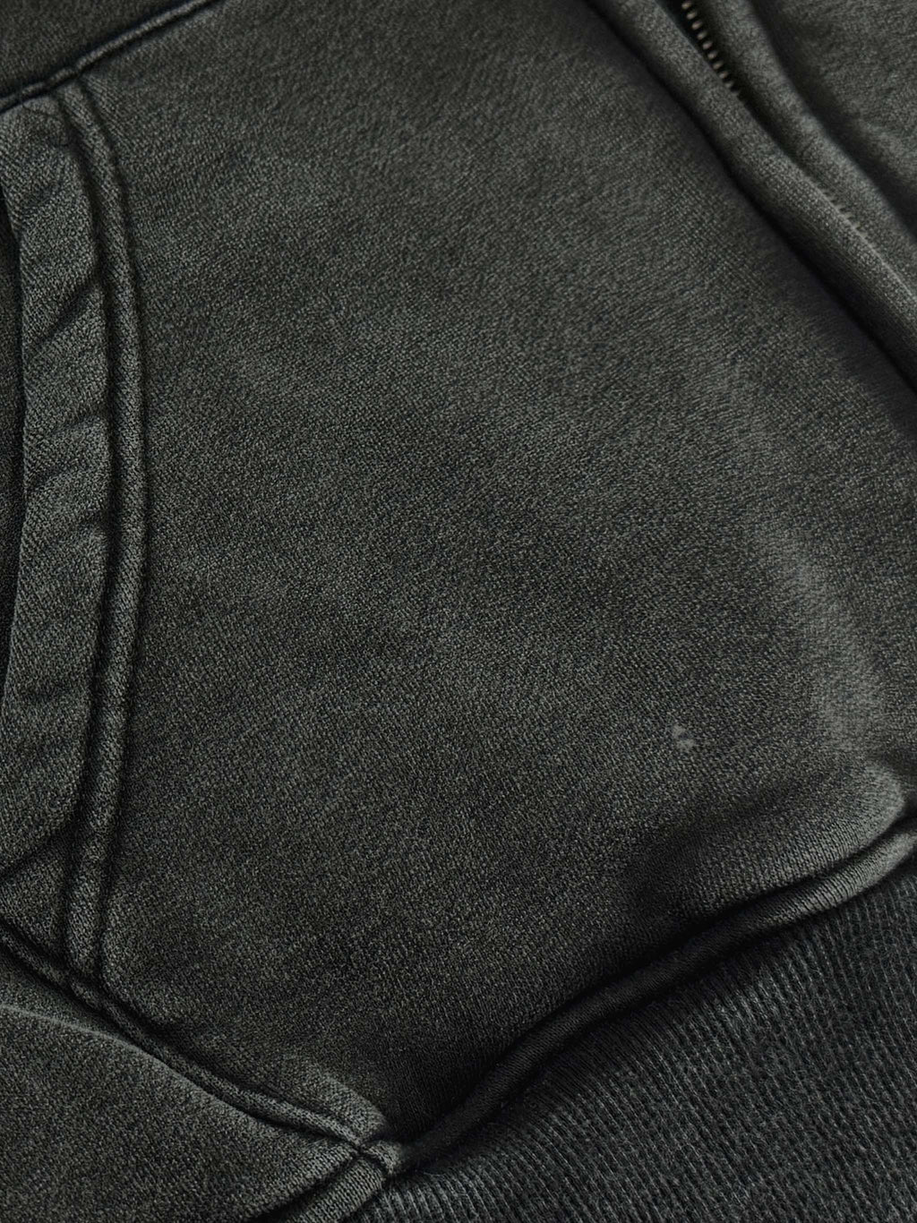 Acid Wash Zip-Up Hoodie